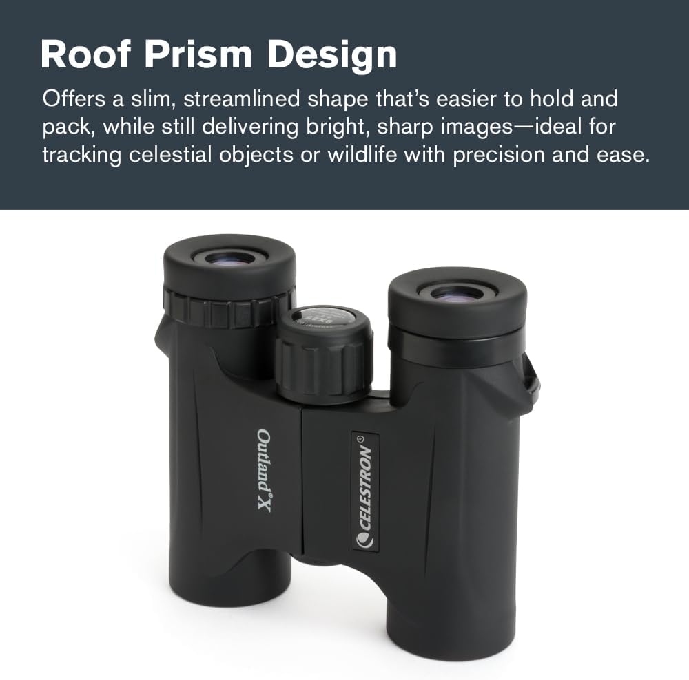 Celestron Outland X 8x25 Pocket Binoculars for Travel & Sports