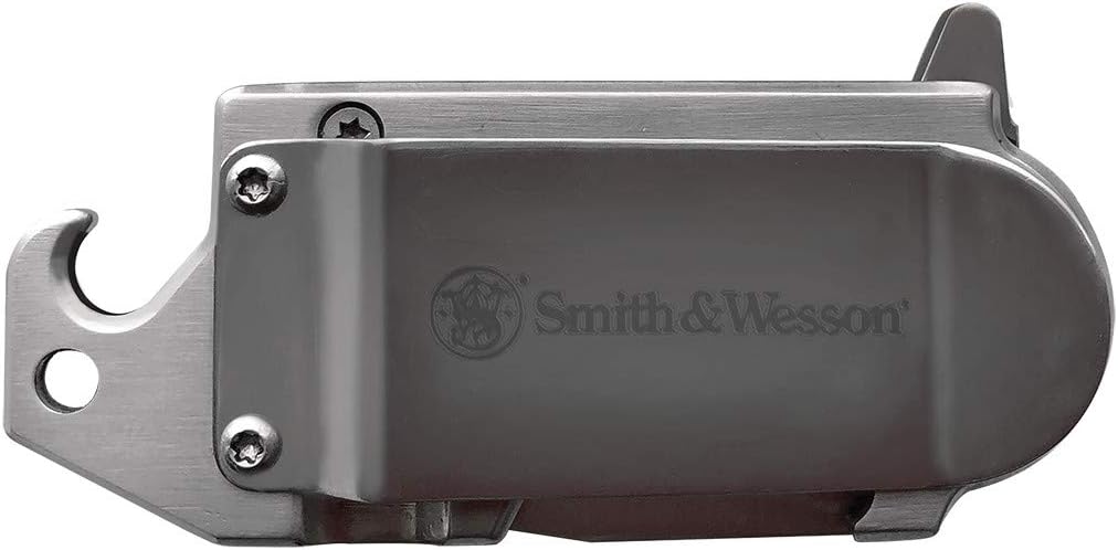 Smith & Wesson Benji Folding Knife with Bottle Opener, Money Clip, 1.5"-3.5" Stainless Steel Blade, For Tactical, Survival, and Everyday Carry