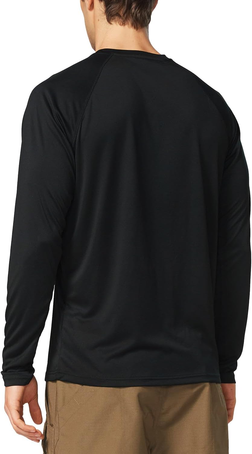 baleaf Men's UPF 50+ Sun Protection Shirts Long Sleeve Rash Guard