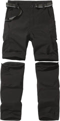 JOMLUN Boy’s Scout Pants Convertible Hiking Quick Dry Zip Off Pants Outdoor Climbing Casual Trouser Kids Youth Cargo Pants