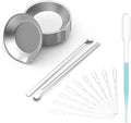 DIYESMART 12pcs Paint Tray, 2pcs Paint Stirrer and 10pcs 3ml Pipette Eyedroppers Suit for Airbrush Painting, DIY Art Craft Painting, Model Painting, Hobby Paint Building Tools, Lightweight…