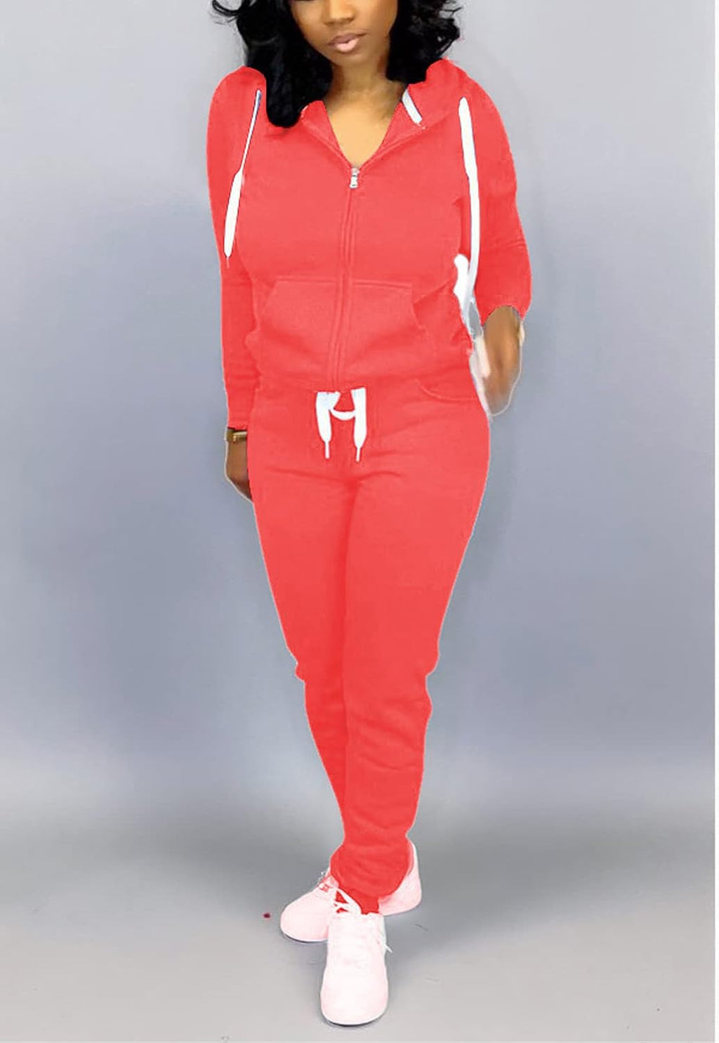 Mrskoala Two Piece Outfits for Women Tracksuit Sweat Suits Workout Sets Loungewear with Pocket