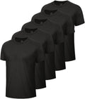 BOOJO 3 Pack Workout Mens Shirts - Quick Dry Causal Moisture Wicking Gym Athletic Short Sleeve T-Shirts for Running Sport