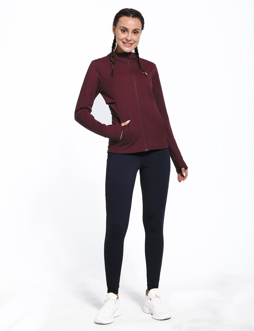 baleaf Women's Fleece Running Jacket Winter Gear Water Resistant Cycling