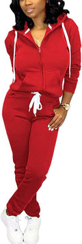 Mrskoala Two Piece Outfits for Women Tracksuit Sweat Suits Workout Sets Loungewear with Pocket