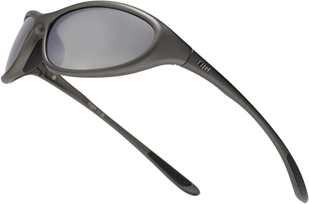TIJN Sports Sunglasses UV400 Wraparound for Men Women Cycling, Vanta