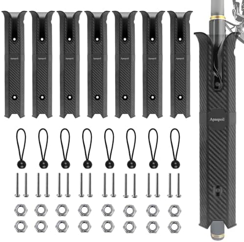 8 Pack Plastic Fishing Rod Holders Racks for Boat