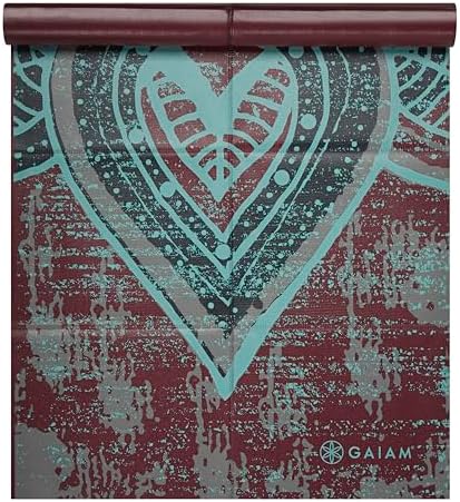 Gaiam Folding Yoga Travel Mat, 2mm, Foldable & Lightweight