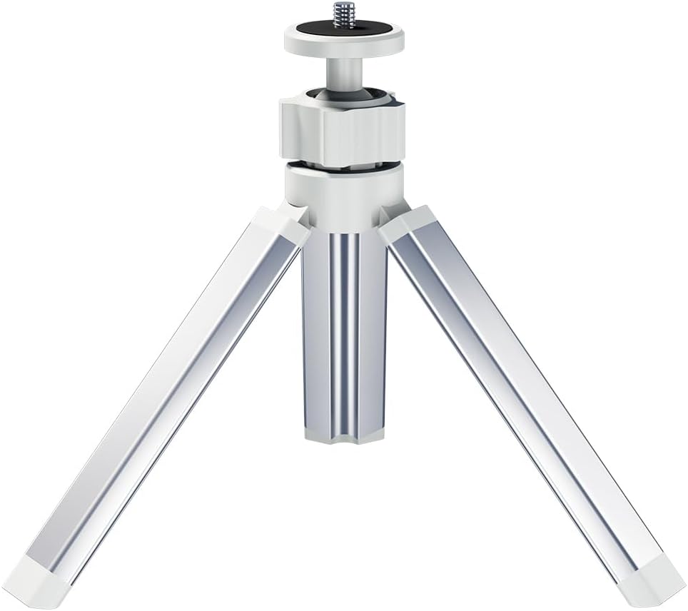 Tripod Stand with 1/4” Screw, 360° Adjustable Portable Tripod