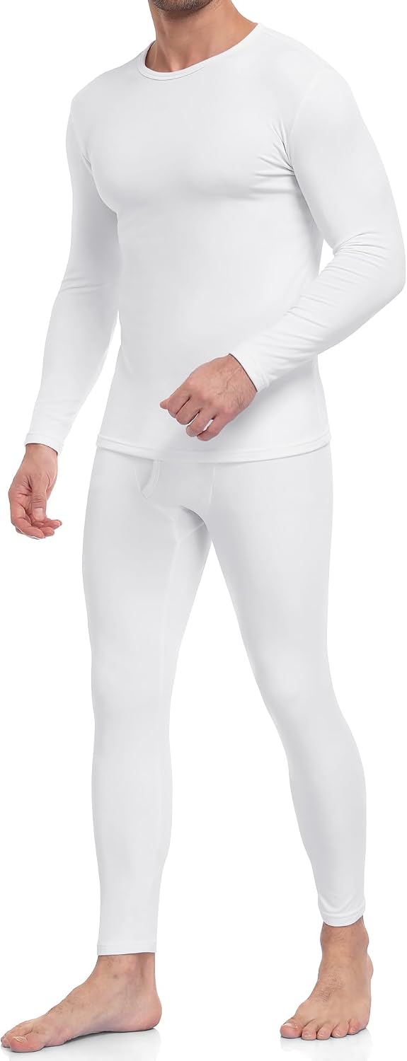 Thermal Underwear for Men Long Johns Set Fleece Lined Winter Cold Weather