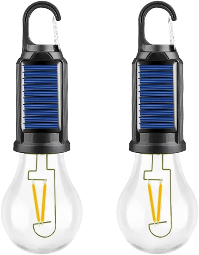 5 Pack Camping Lights with Remote Control Timer Function Tent Lamp Hanging Outdoor Camp Rechargeable Bulb Portable Lantern with Clip Hook 3 Lighting Modes for Hiking Backpacking Warm Light
