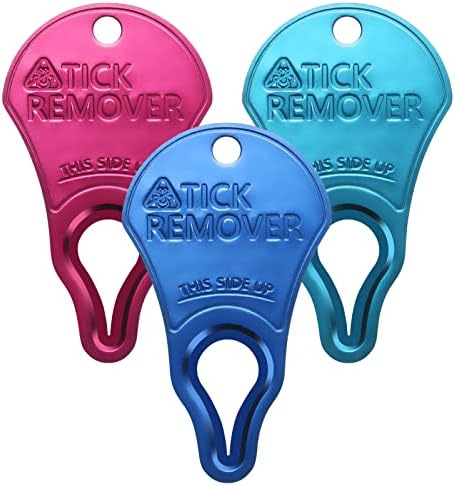 JOTOVO 3 Pack Tick Remover Tool Portable, Tick Removal for Pet and Humans, Safe and Reliable, Pain-Free, Essential Tools for Outdoor Activities