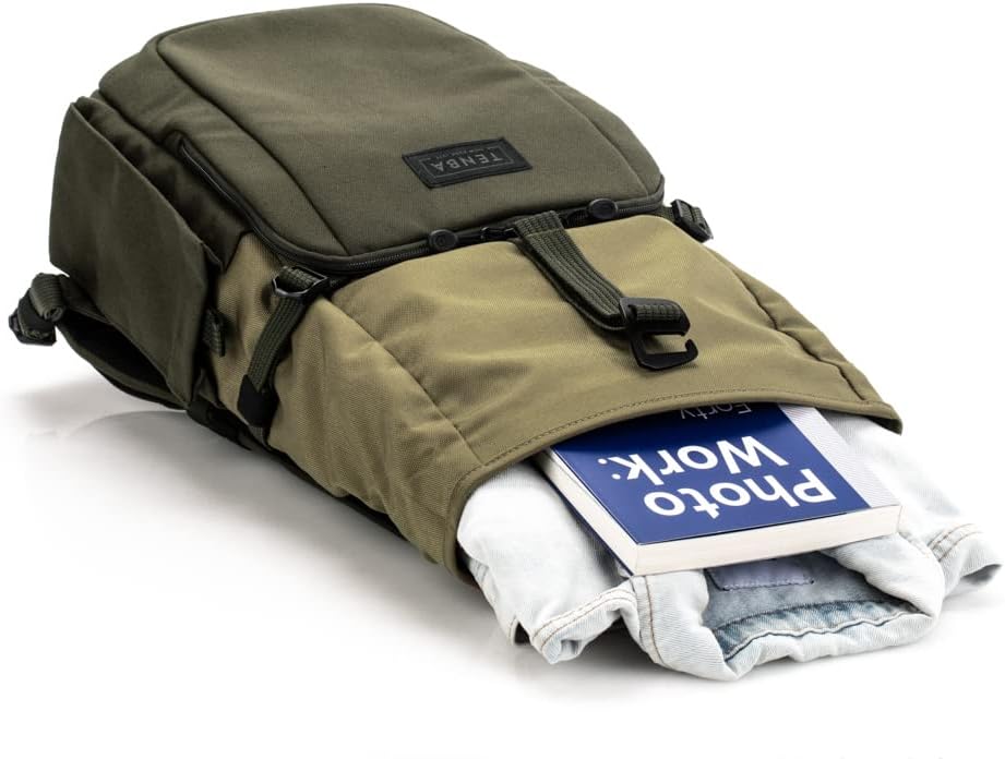 Tenba Fulton v2 10L Backpack for Mirrorless and DSLR cameras and lenses – Tan/Olive (637-731)