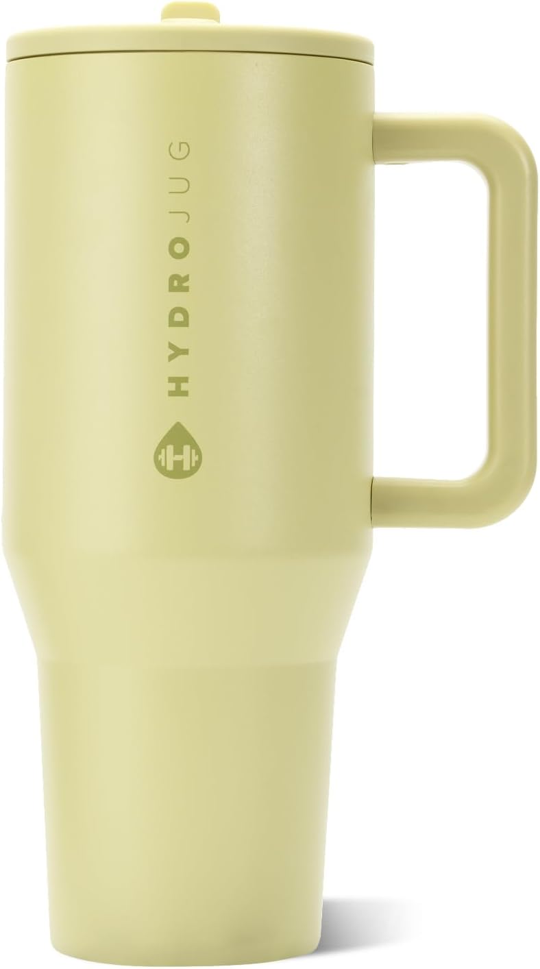 HydroJug Traveler 40oz, Insulated Tumbler with Handle & Straw, Berry Pop