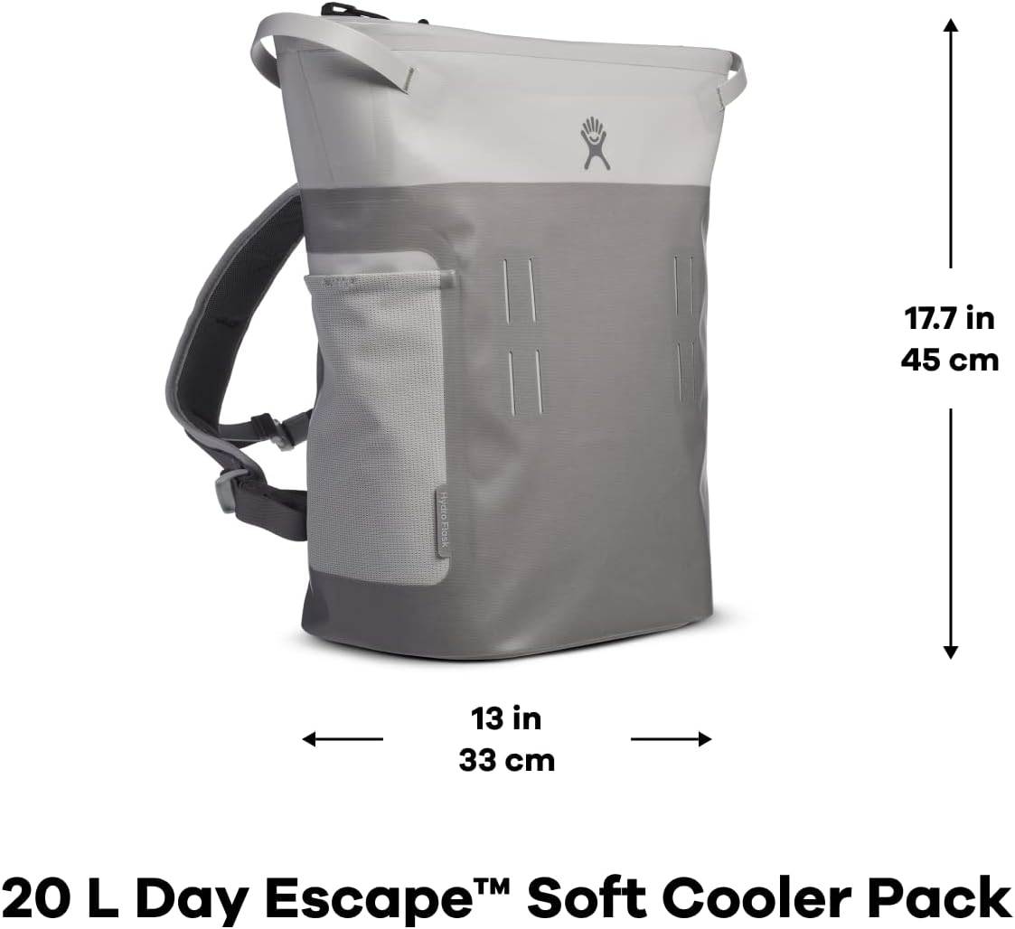 Hydro Flask 20 L Day Escape Soft Cooler - Reusable Travel Backpack - Insulated - Oat Tan