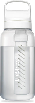 LifeStraw Go Series BPA-Free Water Filter Bottle, 1 L, Clear