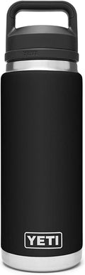 YETI Rambler 26 oz Bottle, Vacuum Insulated, Stainless Steel with Chug Cap, Black