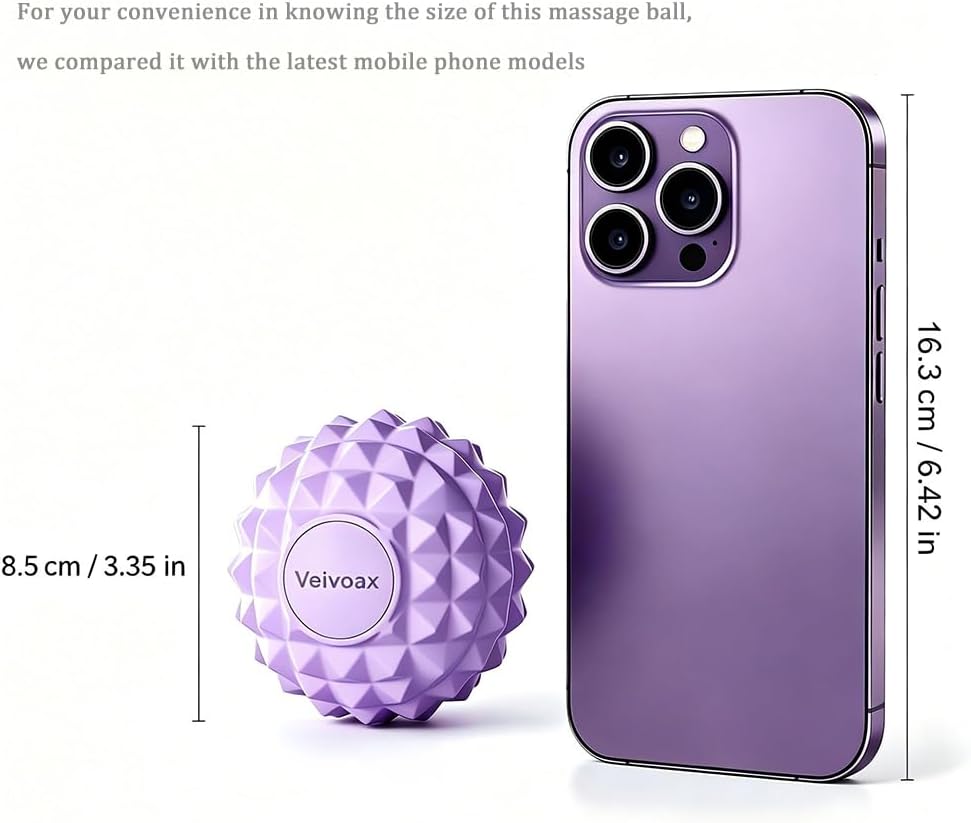 Massage Lacrosse Ball for Trigger Point Therapy Deep Tissue Massage Myofascial Release Fascia Ball for Muscle Recovery Back Neck Shoulders