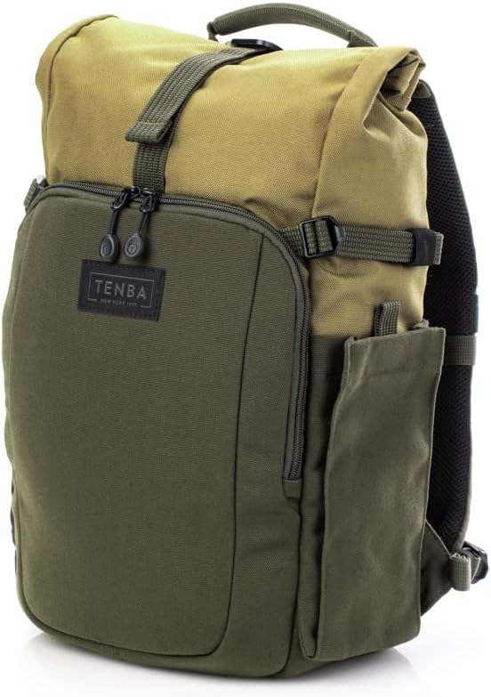 Tenba Fulton v2 10L Backpack for Mirrorless and DSLR cameras and lenses – Tan/Olive (637-731)