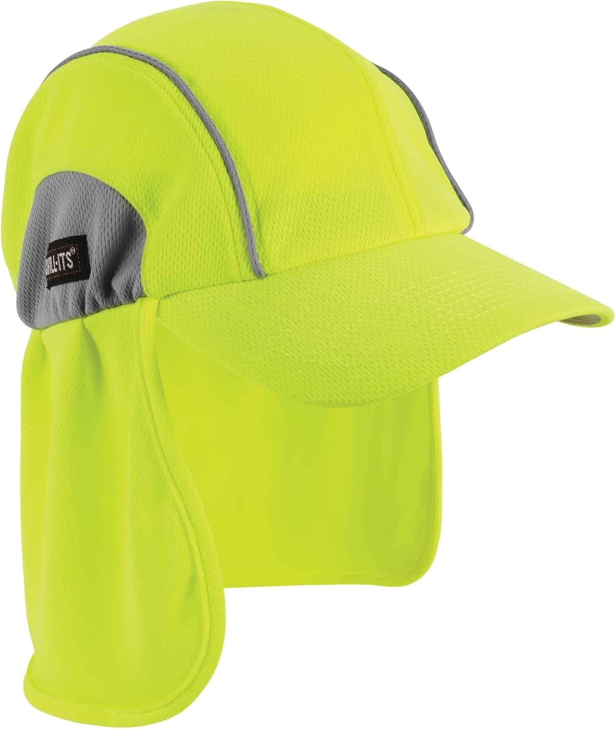 Ergodyne Chill Its 6650 Baseball Cap, Hat with Neck Shade, Sweat Wicking, High Visibility ,UPF 50+ protection, Lime