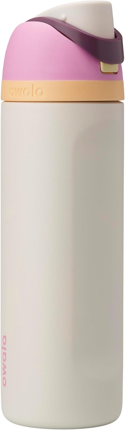 Owala FreeSip Stainless Steel Water Bottle 32 oz Angel Food Cake