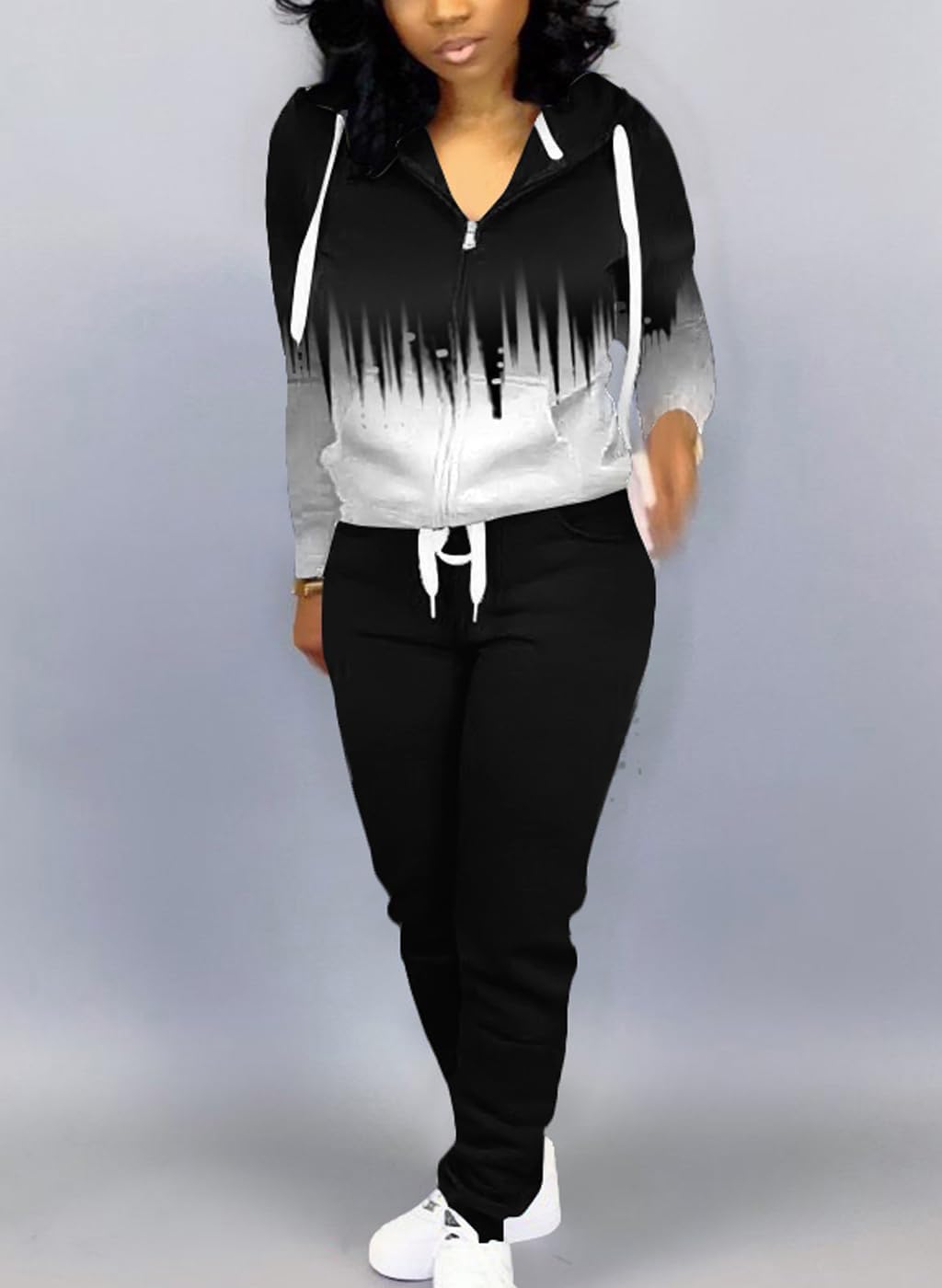 Mrskoala Two Piece Outfits for Women Tracksuit Sweat Suits Workout Sets Loungewear with Pocket