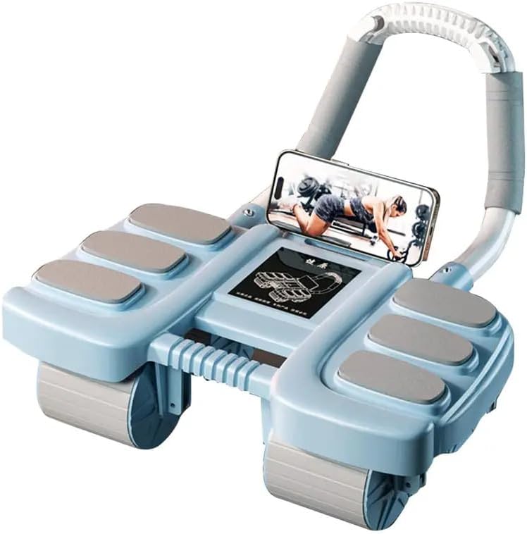 4-Wheel Automatic Rebound Ab Roller Wheel with Elbow Support