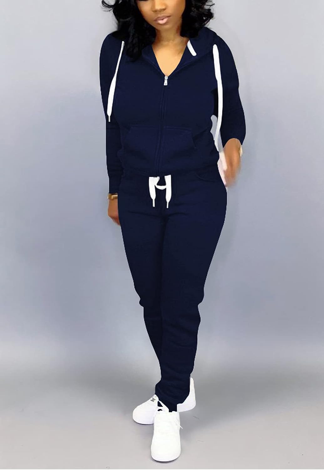 Mrskoala Two Piece Outfits for Women Tracksuit Sweat Suits Workout Sets Loungewear with Pocket