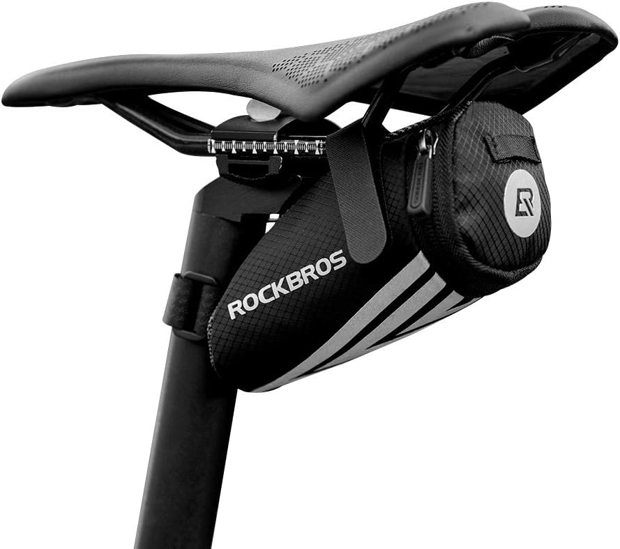 ROCKBROS Small Saddle Bag Bike Seat Bag Under Seat Cycling Storage Pouch