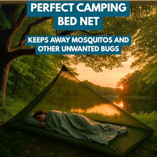 The Friendly Swede Outdoor Mosquito Net, Bug Net with Stuff Sack