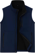 Msmsse Men's Outerwear Lightweight Vest Standing Collar Puffer Sleeveless Jacket for Hiking Running Golf