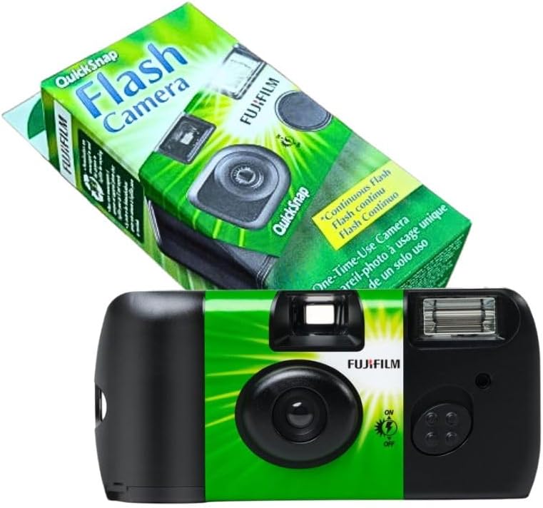 Fujifilm QuickSnap Flash 400 One Time Use 35mm Camera with Flash, 27 Exposu