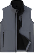 Msmsse Men's Outerwear Lightweight Vest Standing Collar Puffer Sleeveless Jacket for Hiking Running Golf