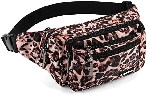Oxpecker Waist Pack Bag, Leopard Print