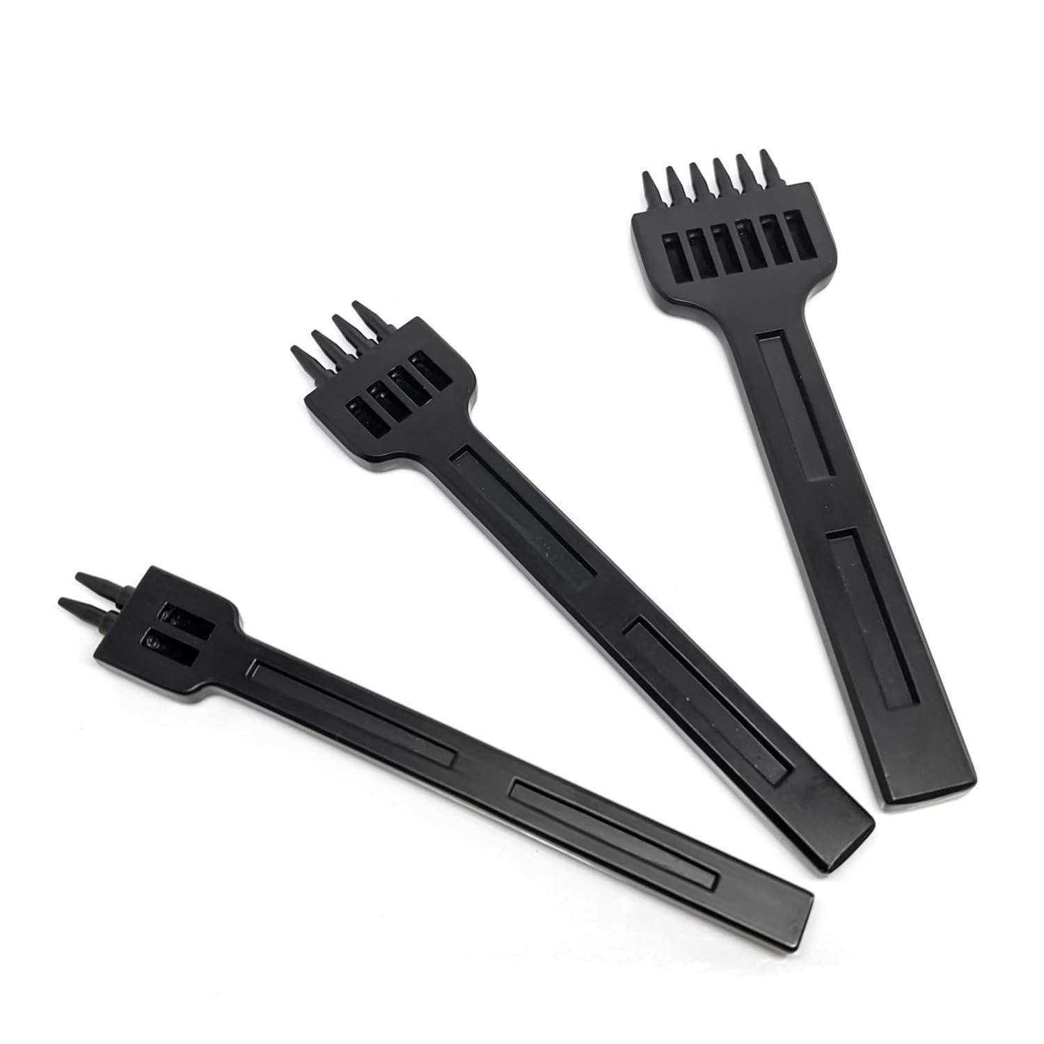5mm 2/4/6 Claw Tooth Leather Stitching Chisels Round Hole Punching Tool Set for DIY Leather Craft