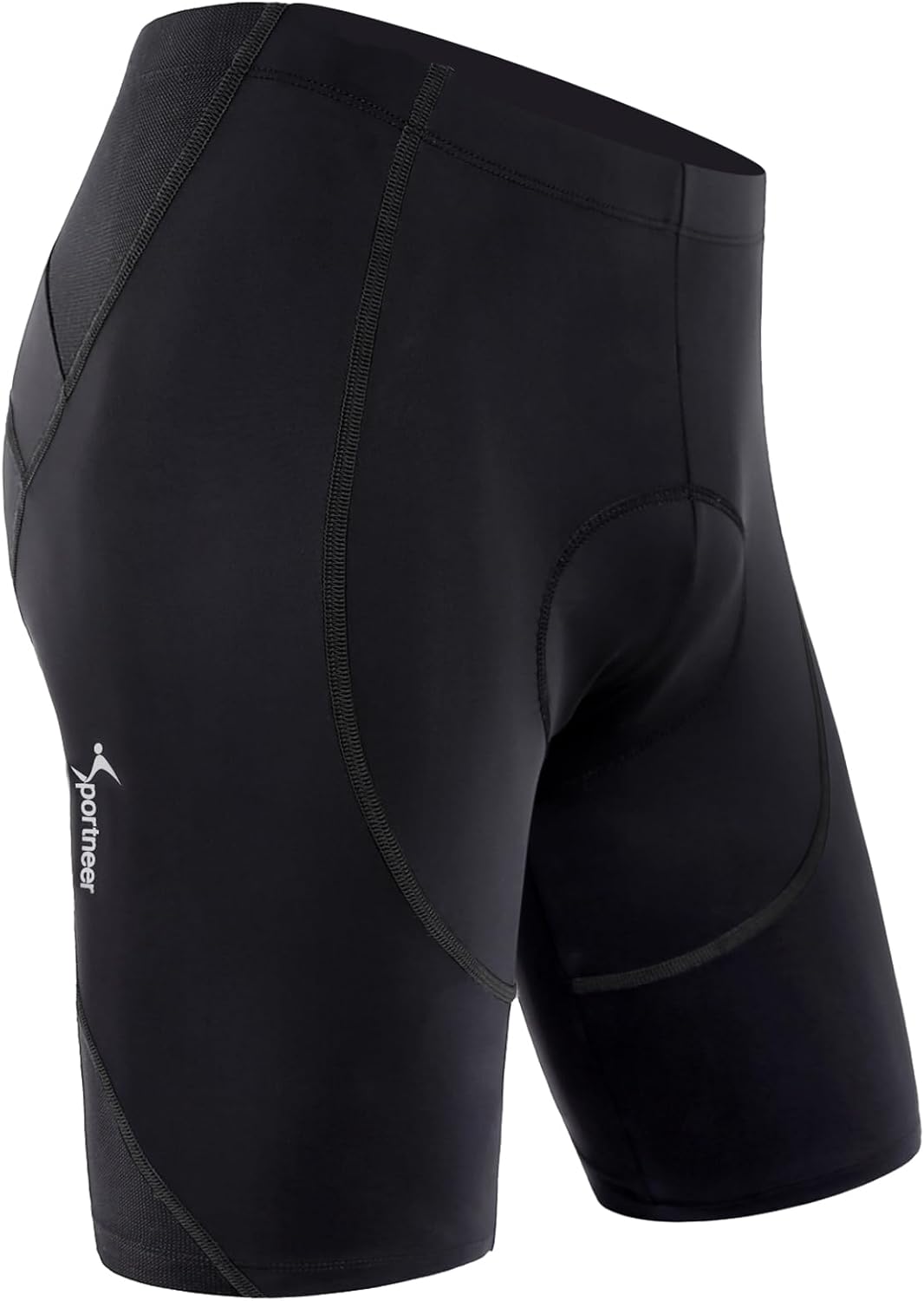Sportneer Padded Bike Shorts for Men 4D Padding Mens Bicycle Cycling Biking Shorts UPF 50+ Breathable