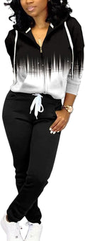 Mrskoala Two Piece Outfits for Women Tracksuit Sweat Suits Workout Sets Loungewear with Pocket