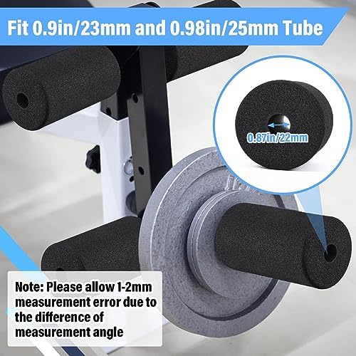 Deekin 8 Pcs Foam Roller Foot Pads for Gym Machines Equipment Replacement