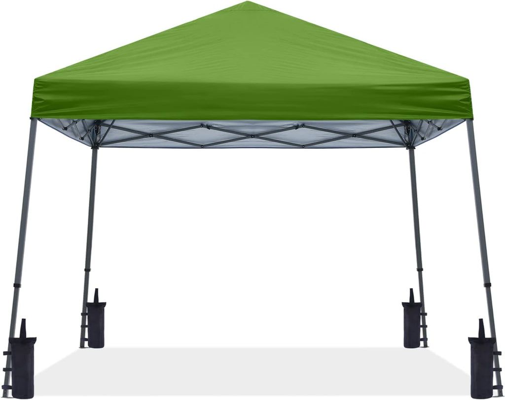 ABCCANOPY 11x11 Pop Up Canopy Tent, Slant Leg Outdoor Shade, Dark Gray