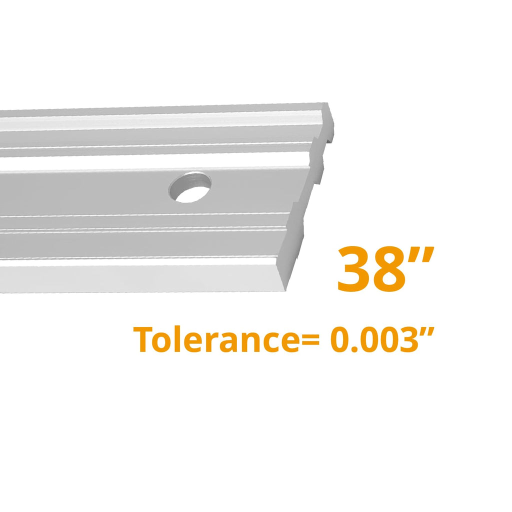 POWERTEC 38 Inch Machinist Aluminum Straight Edges and 3pc L Square, for Checking Surface Warp, Marking/Scribing Lines - Used w/Feeler Gauges for Automotive Repairs, Cylinder Head Checks (72113)