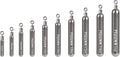 Tungsten Skinny Drop Shot Weights with Rotating Round Eye