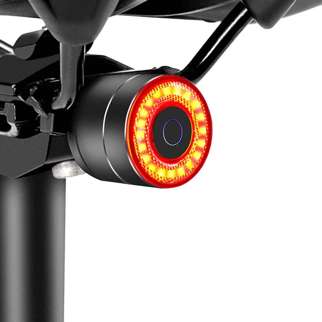 Padonow Smart Bike Tail Light: Auto On/Off Rear Bicycle Flashlight Ultra Bright Back Brake Light High Lumen Daytime Strobe USB Rechargeable Safety Red Led Taillight Waterproof Road Cycling Lights