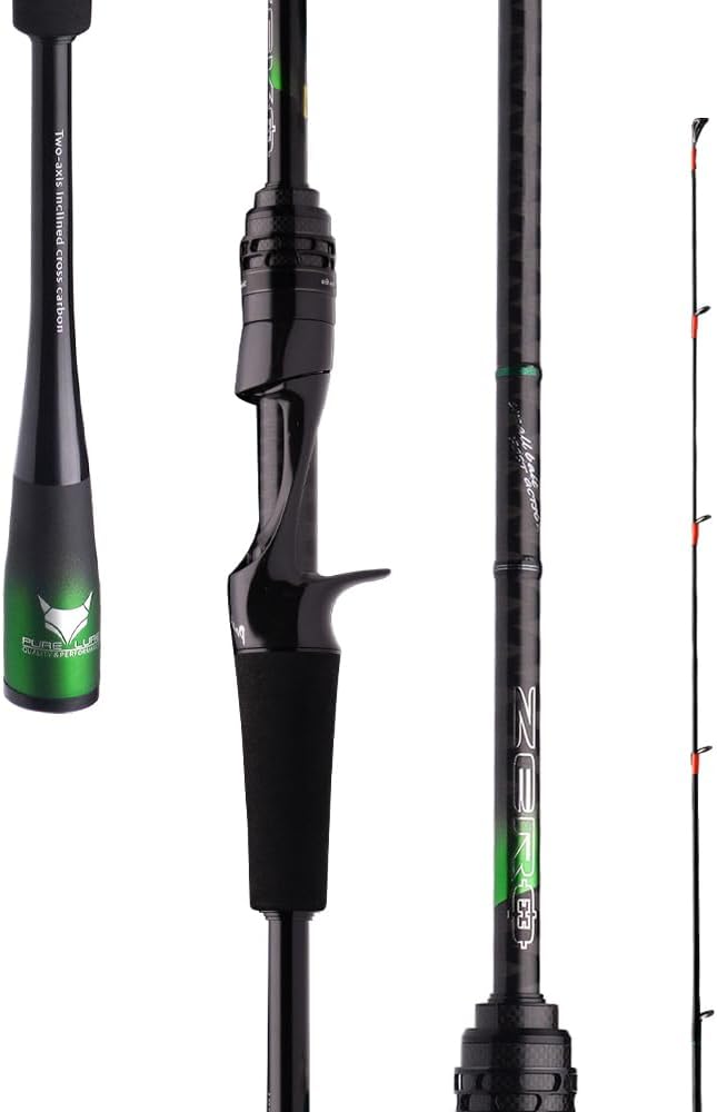 PURELURE Zero Ultralight Fishing Rod Solid Tip Spinning Casting Rod 2pc/5pc