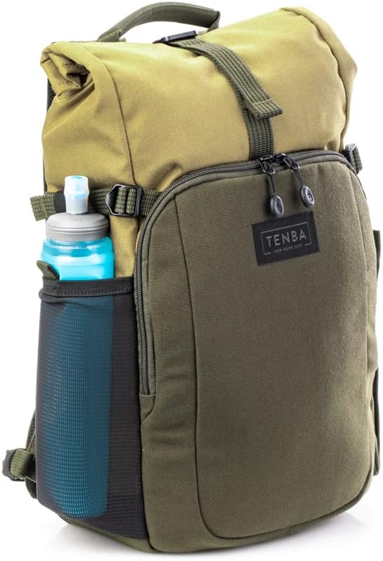 Tenba Fulton v2 10L Backpack for Mirrorless and DSLR cameras and lenses – Tan/Olive (637-731)