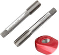 Threaded HSS Tap Set, 9/16''-20 Bicycle Crank Repair HSS Left and Right Threaded Taps for Bicycle Crank Repair,Durable Thread Tap Pedal Repairs Tool,1 Pair(Left & Right)