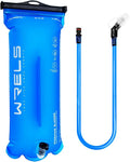 WRELS 1L/1.5L/2L/3L BPA Free Hydration Bladder,Leakproof TPU Water Bladder for Hiking Backpack,Large Opening Water Reservoir Hydration Pack for Running Cycling Camping