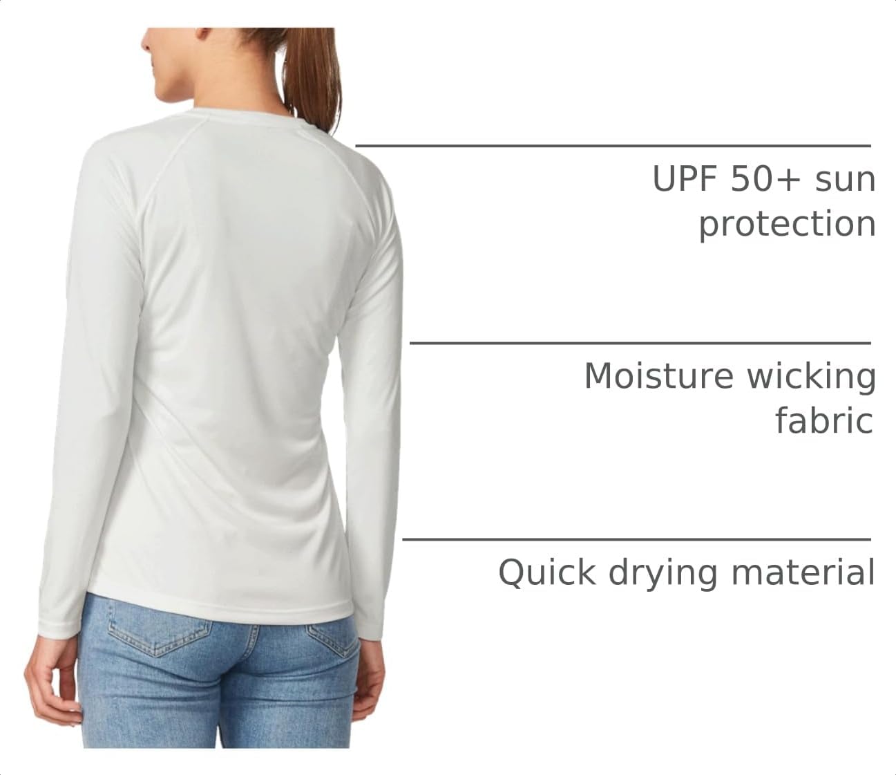 baleaf Women's UPF 50+ Sun Shirts Long Sleeve Stretchy Quick Dry