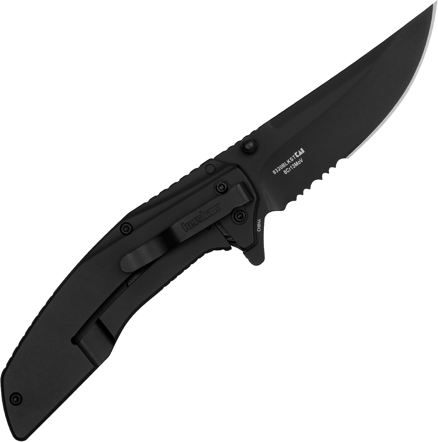 Kershaw Outright Folding Pocket Knife, 8Cr13MoV Stainless Steel Blade, Pocketclip