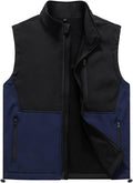 Msmsse Men's Outerwear Lightweight Vest Standing Collar Puffer Sleeveless Jacket for Hiking Running Golf