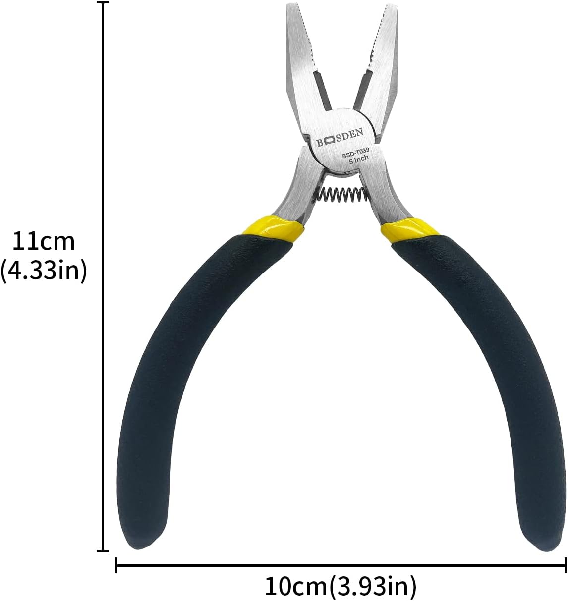 BOOSDEN Mini Linesman Pliers with Wire Cutter 5 Inch 5 Pack